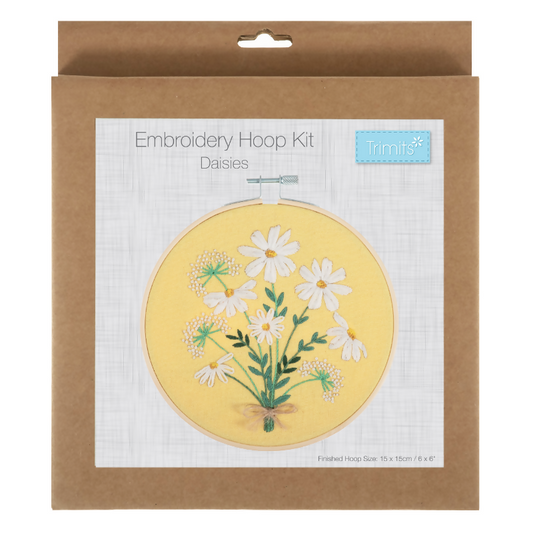 Trimits Daises Embroidery Hoop Kit