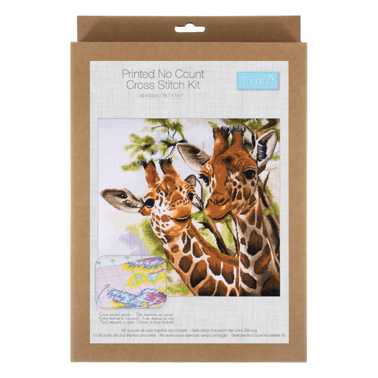 Trimits Extra Large Giraffes Cross Stitch Kit
