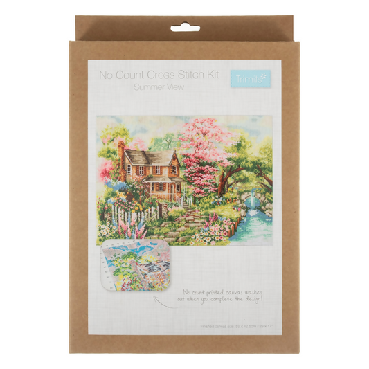 Trimits Extra Large Summer View Cross Stitch Kit
