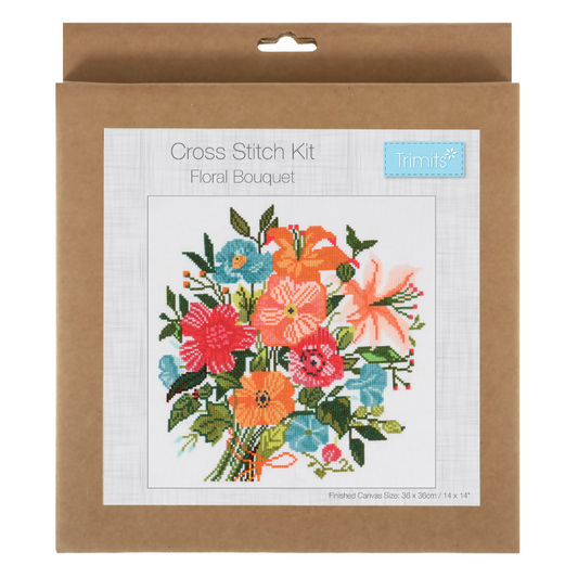 Trimits Floral Bouquet Large Cross Stitch Kit