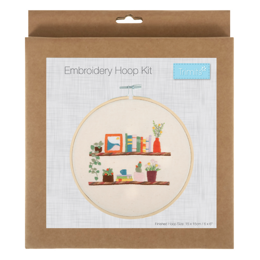 Trimits Floral Shelf Embroidery Hoop Kit