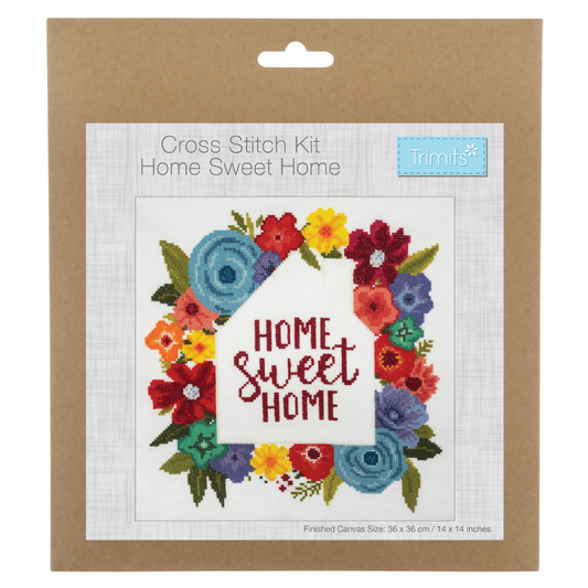 Trimits Home Sweet Home Large Cross Stitch Kit