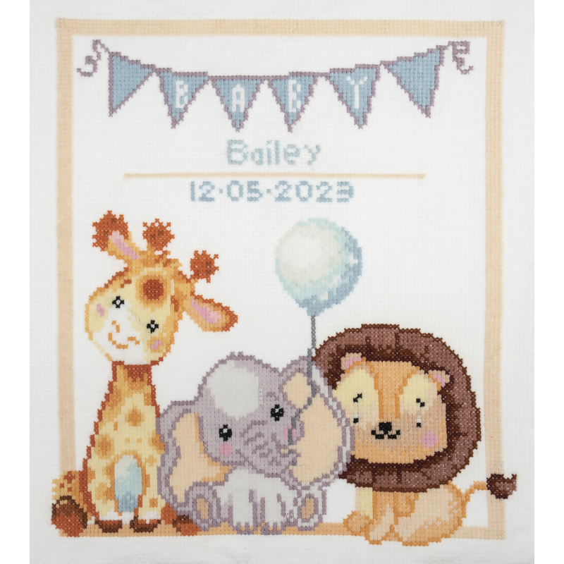 Trimits Home Sweet Home Large Cross Stitch Kit Completed