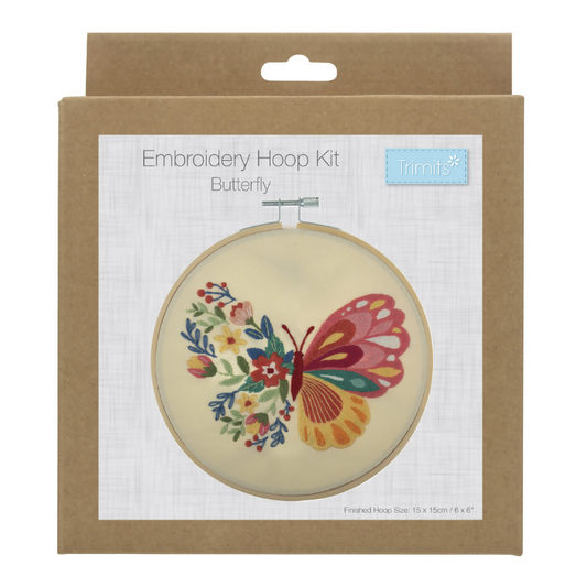 Trimits Ombre Butterfly Embroidery Hoop Kit