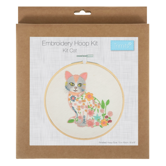 Trimits Ombre Kit Kat Embroidery Hoop Kit