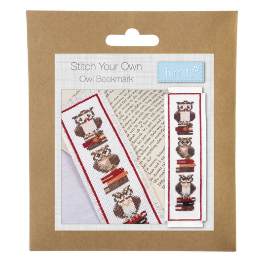 Trimits Owls Cross Stitch Bookmark Kit