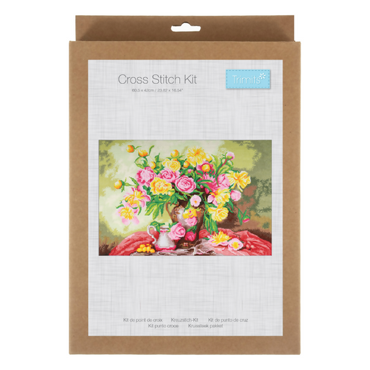 Trimits Roses XL Cross Stitch Kit
