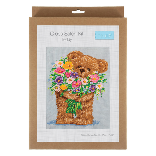 Trimits Teddy XL Cross Stitch Kit