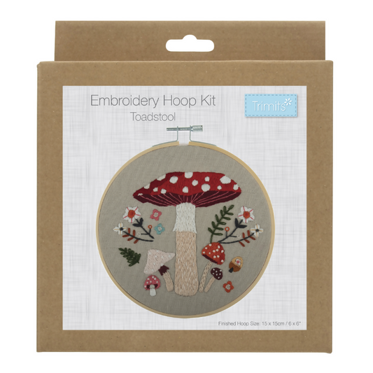 Trimits Toadstool Embroidery Hoop Kit