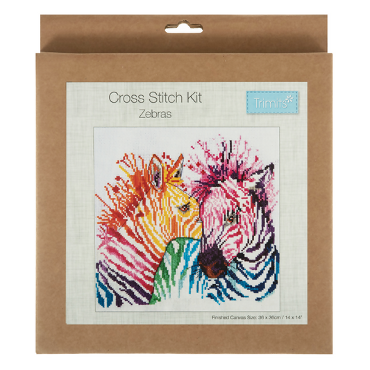 Trimits Zebras Large Cross Stitch Kit