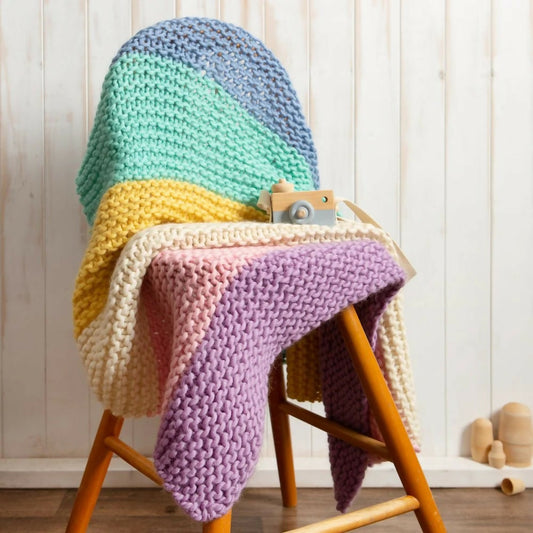 Wool Couture Pastel Dreams Blanket Knitting Kit