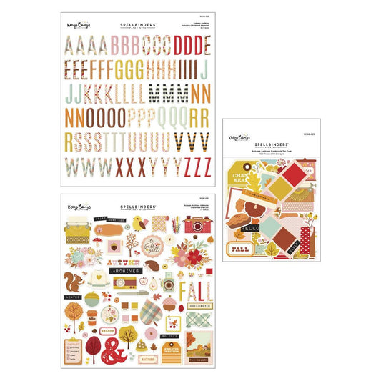 Spellbinders - Autumn Archives Embellishment Bundle from the Autumn Archives Collection by Kelly Bangs