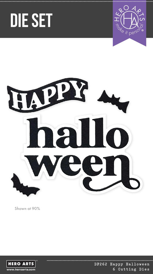Hero Arts Happy Halloween Etched Dies from the Hocus Pocus Collection